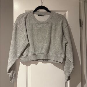Zara Gray Crewneck Sweatshirt